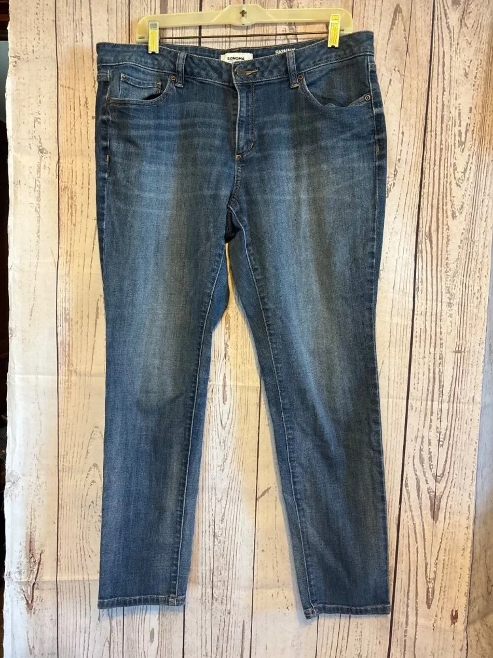 Sonoma Goods For Life Denim Casual Skinny Jeans Plus Size 14